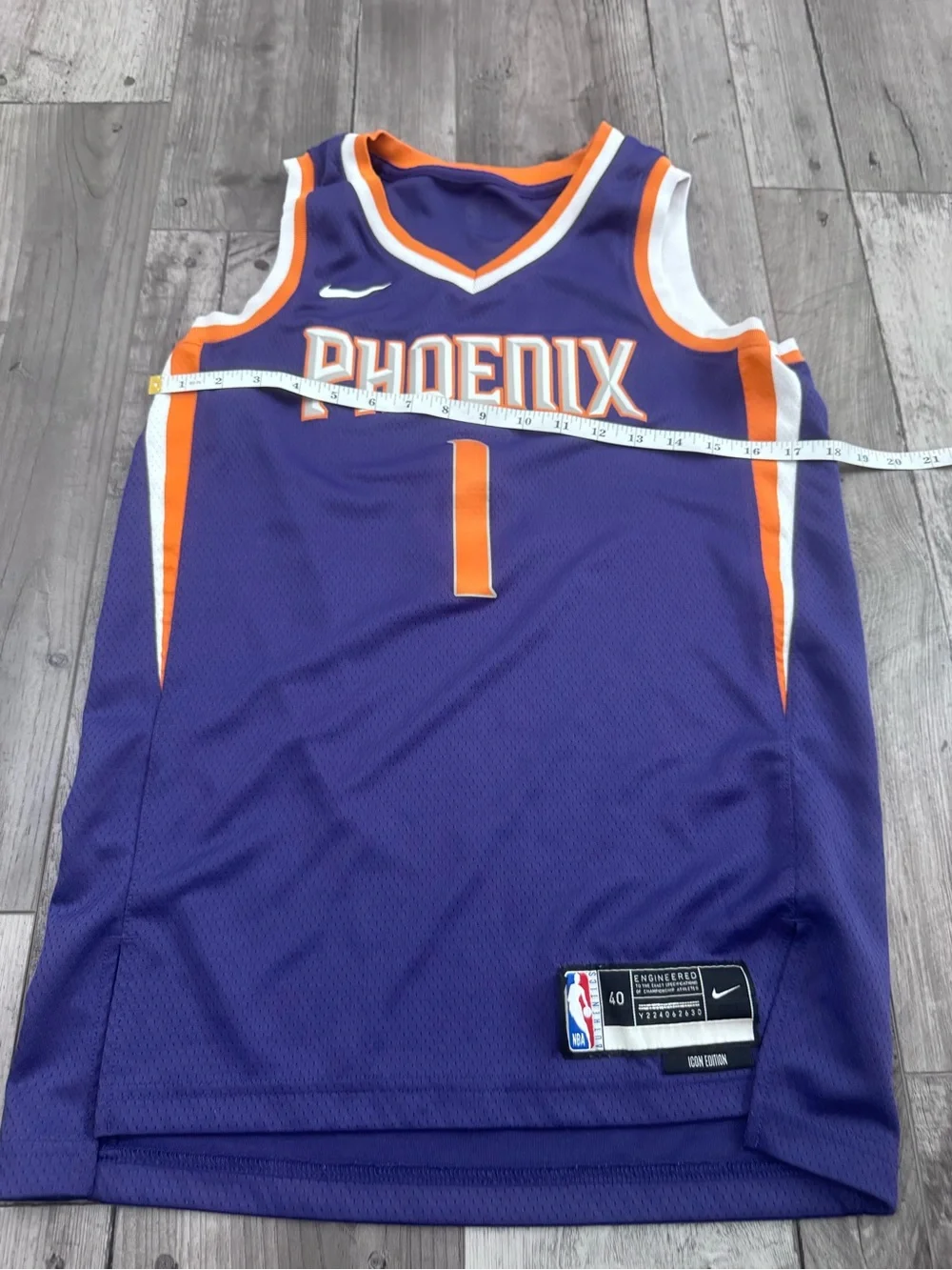 Nike Phoenix Suns Devin Booker Jersey Nike Adult Swingman Purple Small Icon